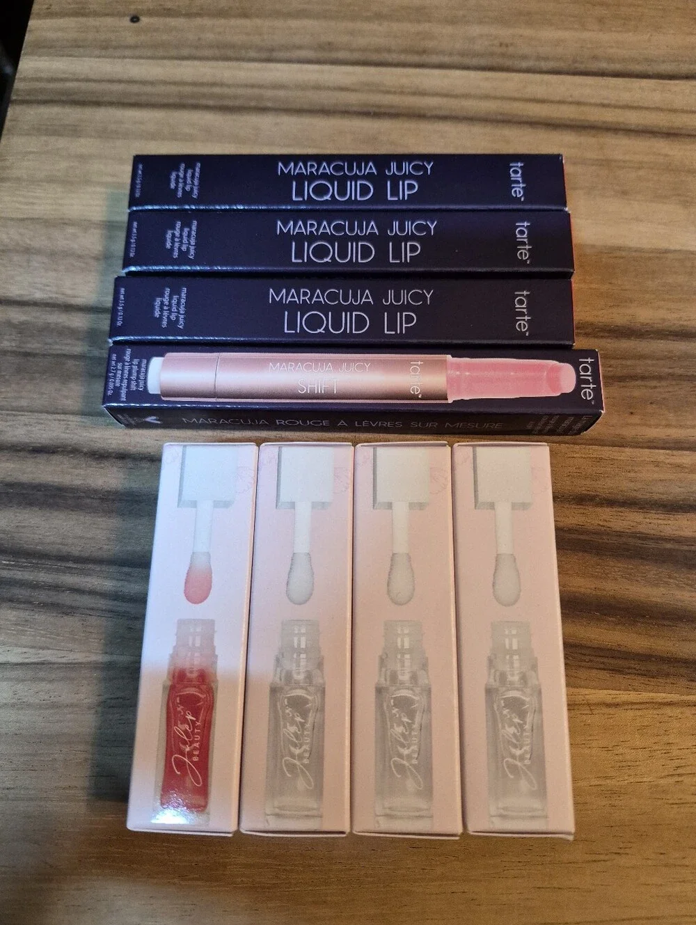 8-Piece Lip Bundle: 4 Tarte Maracuja Juicy & 4 Julep Gossy Lip Oils, NIB
